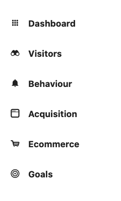 Matomo Main Navigation