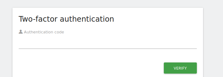 Enter Recovery code in this field