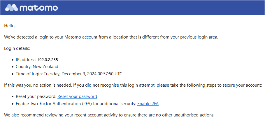 Image that shows the This Wasn’t Me link in password reset email.