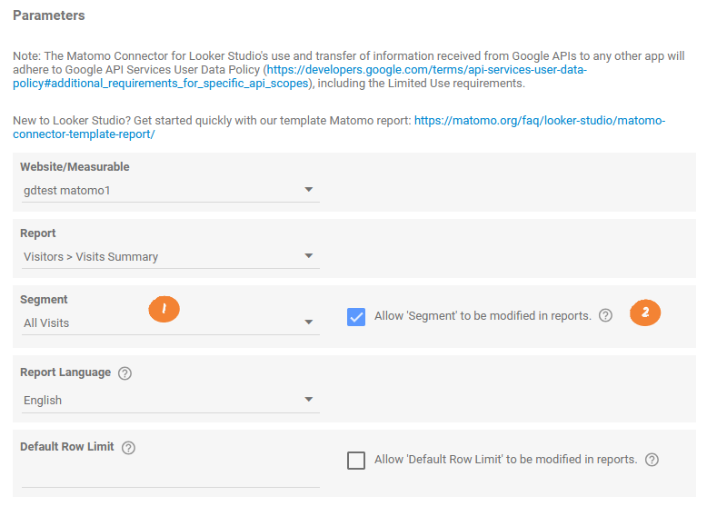 matomo looker studio modify segment