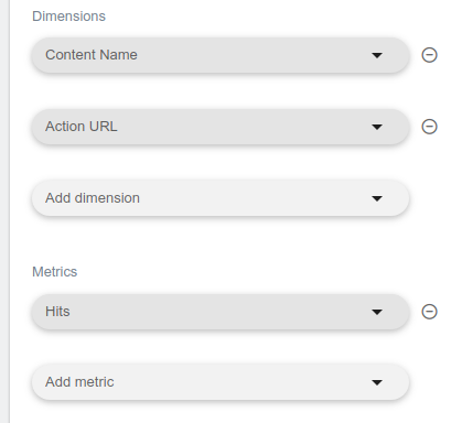 matomo action url custom report