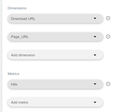 matomo download url custom report