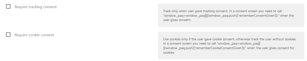 consent cookies matomo tag manager variable