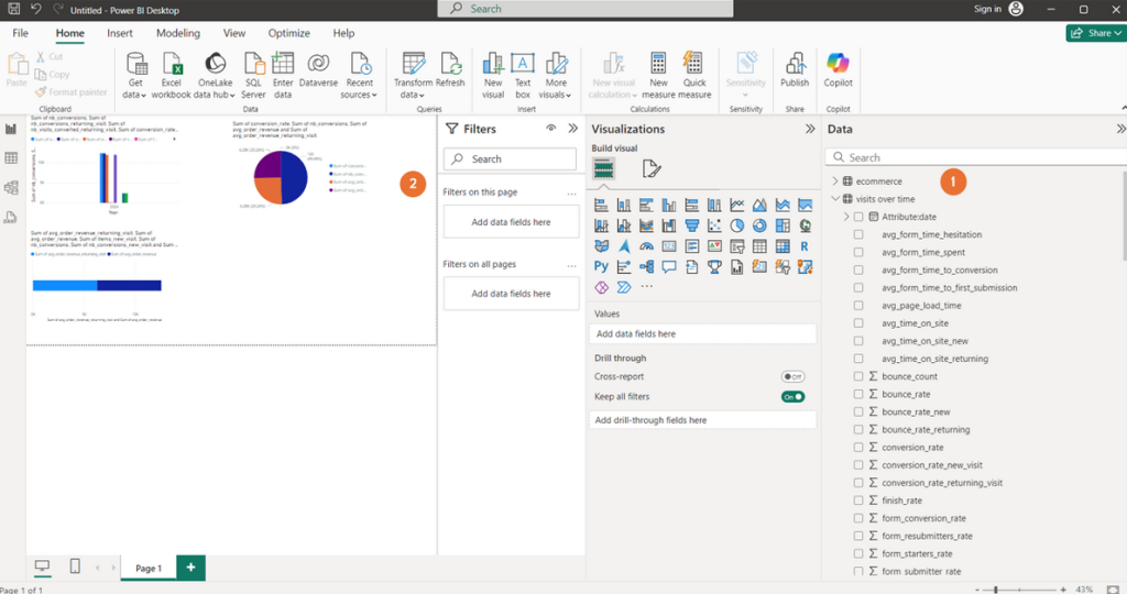 create matomo reports in power bi