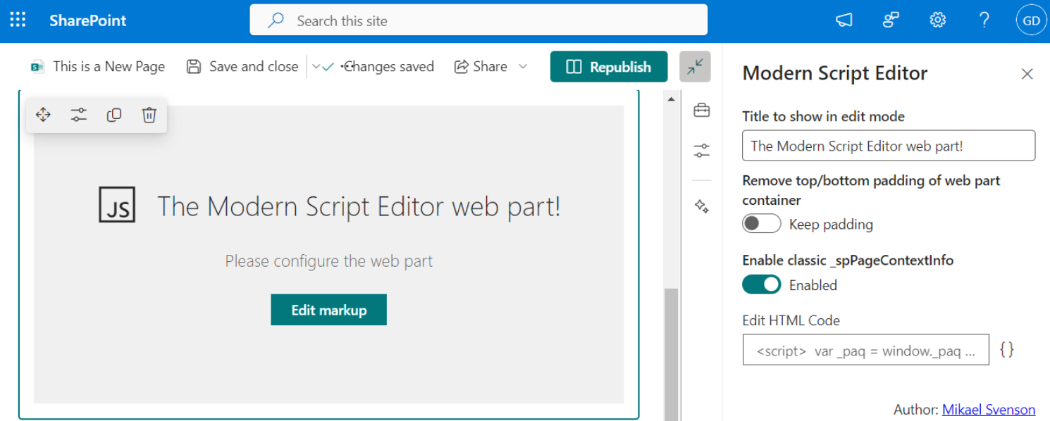sharepoint add web part to page