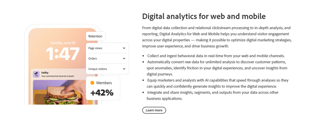 Adobe Analytics Value Propositions.