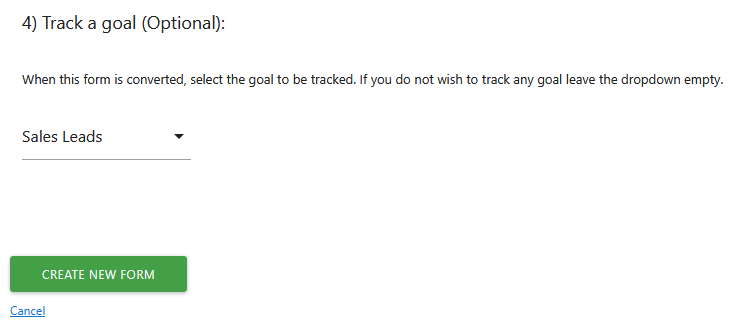matomo track forms as goals
