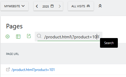 search query with escaped characters