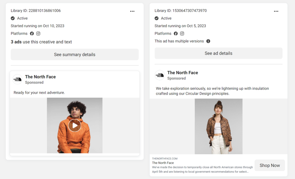 different audiences to highlight different collections