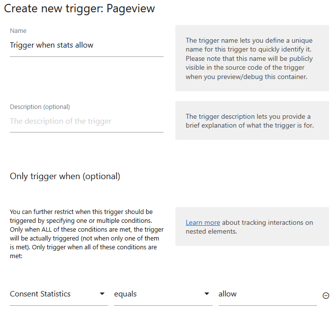 tag manager trigger for consent