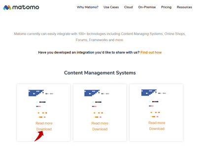 click download integration