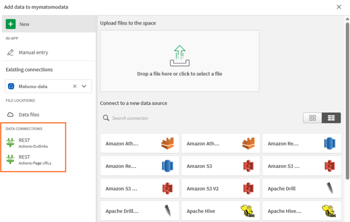load data connection in qlik