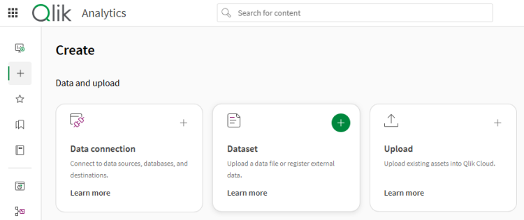 new dataset in qlik