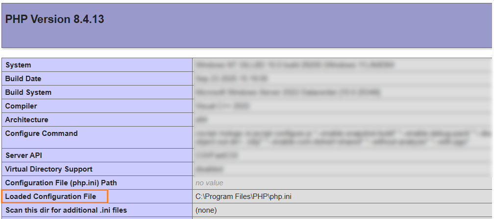 view php config file
