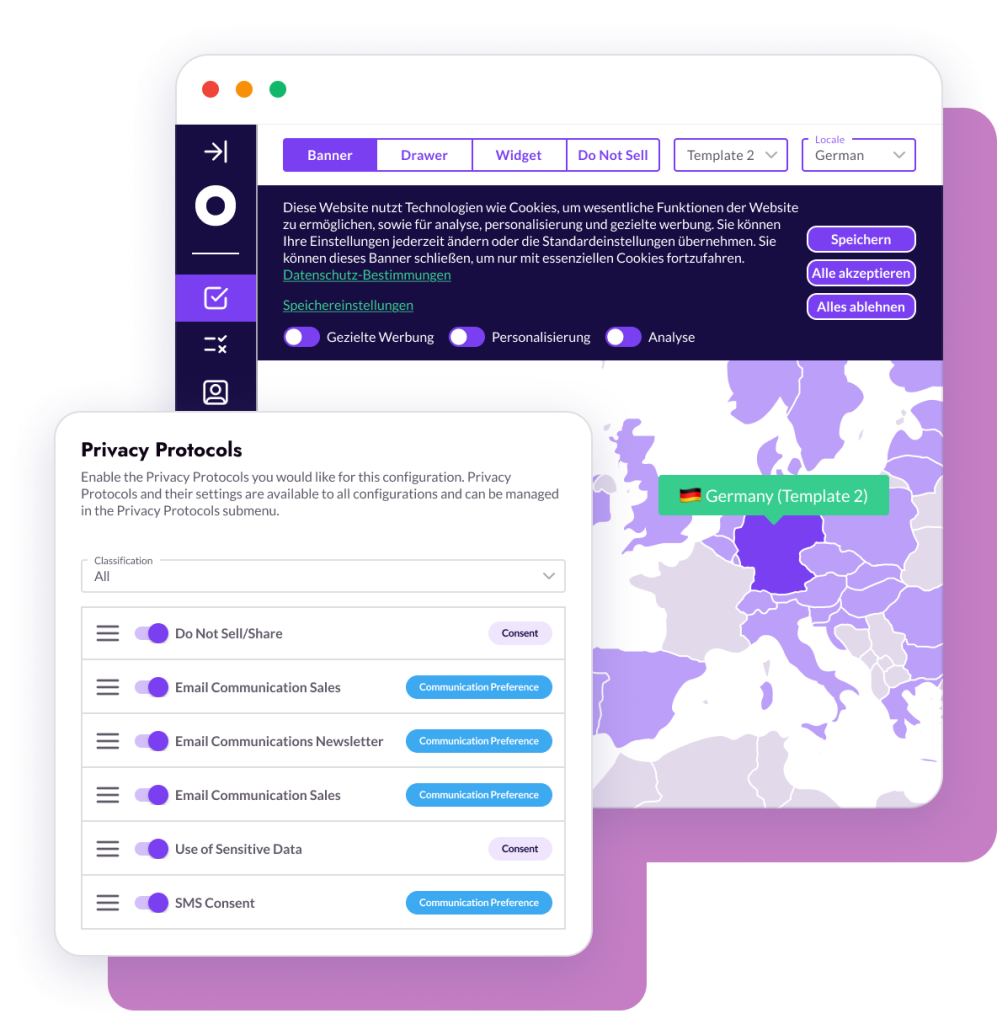 A screenshot of Osano's privacy compliance dashboard